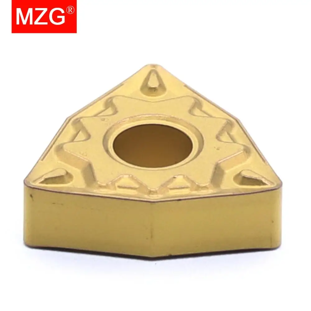 Токарный резец с ЧПУ MZG WNMG 0804 04 08 HQ ZC25 обработка стали со средней отделкой