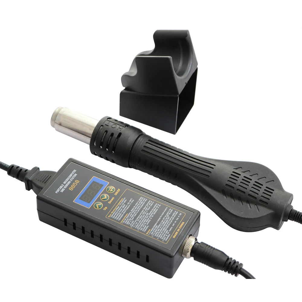 8858 Heat Gun Digital Display Micro Rework Soldering Station Hot Air For Welding Repair Tool 700W Hair Dryer | Инструменты