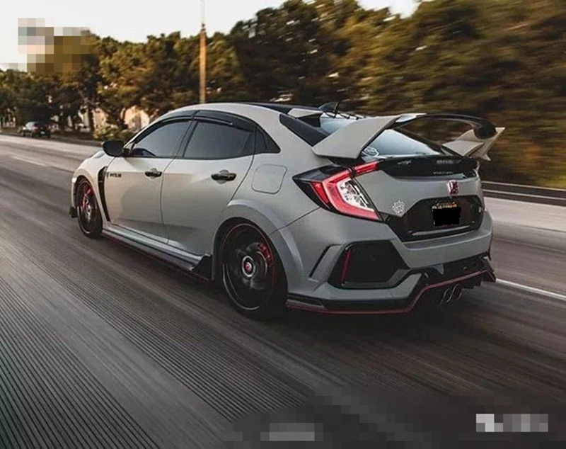Автомобильные аксессуары для Honda Civic 10TH type R Hatchback задние крыла ABS задний спойлер задний багажник багажника крыло автомобиля Стайлинг