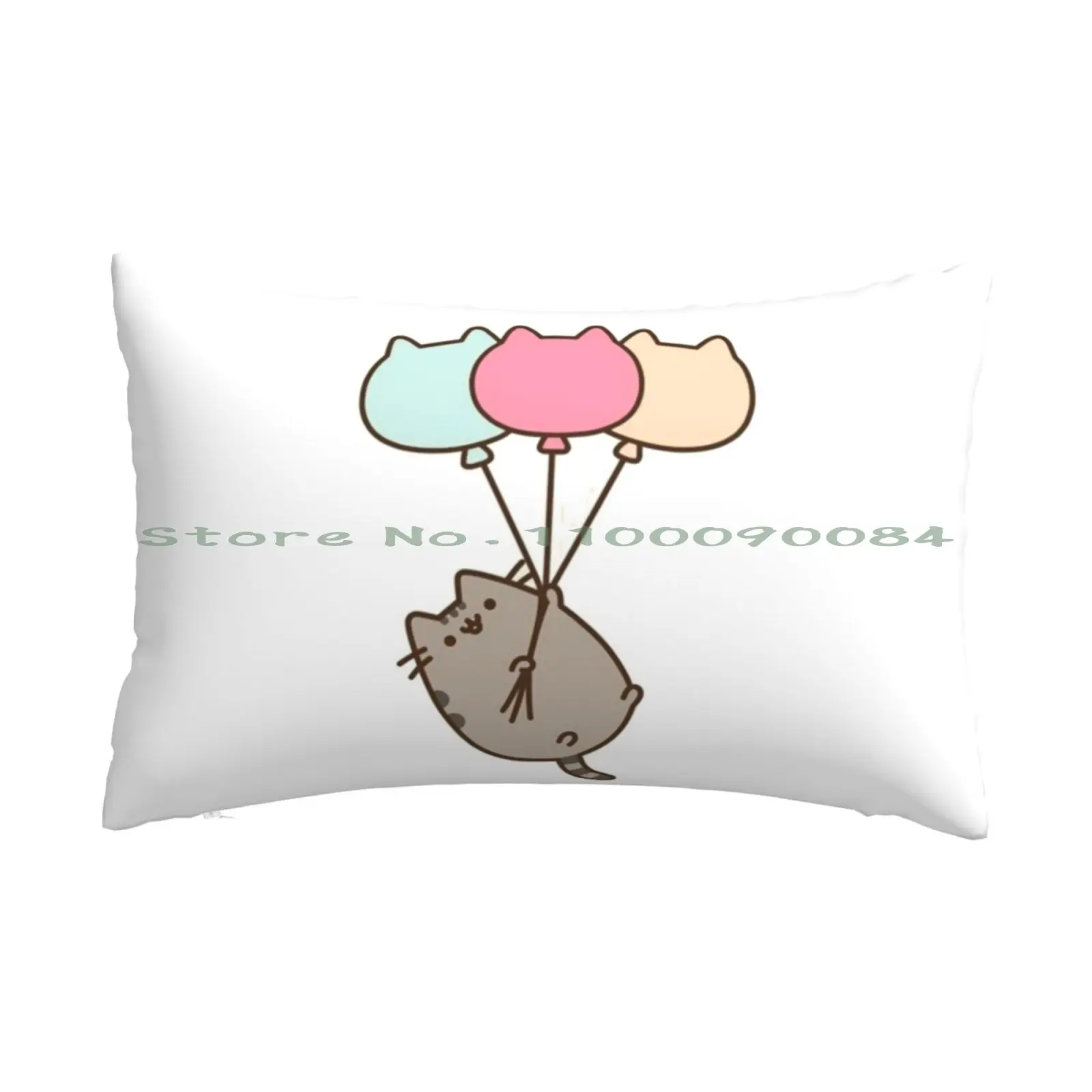 

Pushen Kitten Pillow Case 20x30 50*75 Sofa Bedroom Cat Pushen Facebook Long Rectangle Pillowcover Home Outdoor Cushion Decor