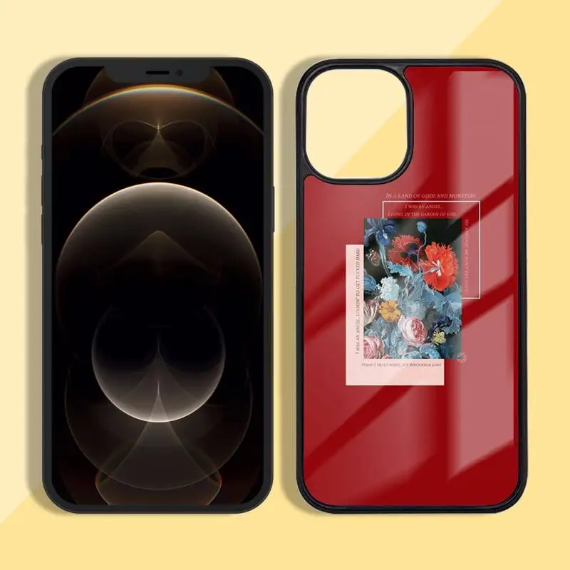 

prints blooming flowers Phone Case Silicone TPU+PC For iPhone11 12 mini Pro MAX 7 8 Plus X XR XS Samsung S20 10 9 8 Plus ultra