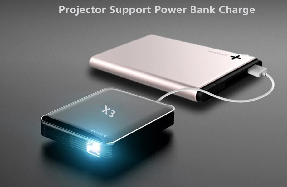Smartldea DLP Мини Мобильный проектор с перезаряжаемой батареей, 200ansi HD карманный смарт-Проектор Телефон проводной синхронный дисплей