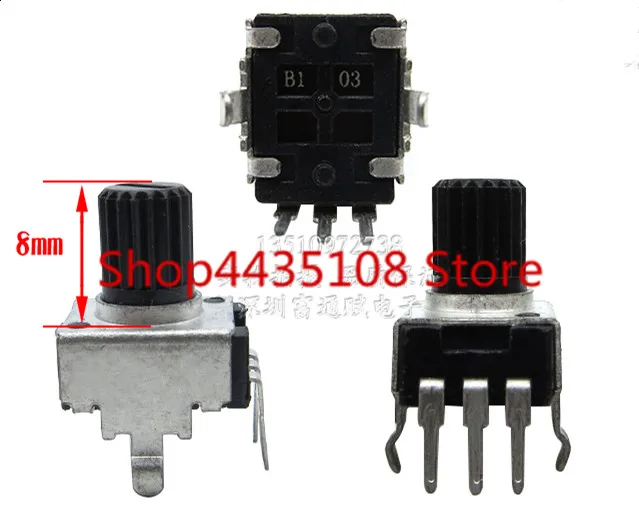 20 шт. регулируемый потенциометр с ручкой B103/R0931 type одиночный B10K/длина 8 мм ось
