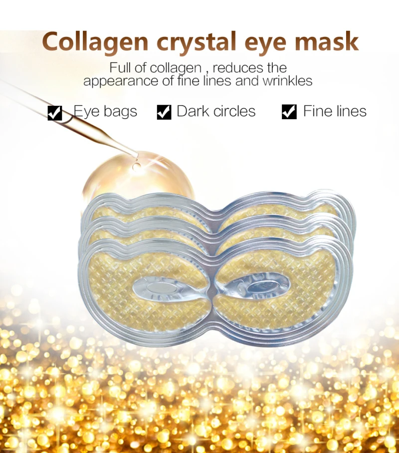 Collagen Crystal Eye Mask Anti-Aging Dark Circles Remove Acne Beauty Patches For Skin Care Dropshipping TSLM1 | Красота и здоровье