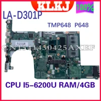 la d301p for acer laptop motherboard acer travelmate tmp648 m tmp648 p648 n15c5 motherboard mainboard 100test ok i5 6200u 4g