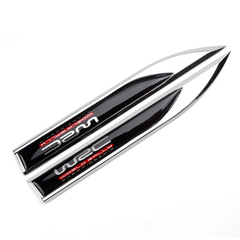 WRC логотип КРЫЛО боковой автомобильный стикер для peugeot 206 307 308 407 508 VW Golf Honda Jazz Fit Mitsubishi Lancer Subaru Impreza значок