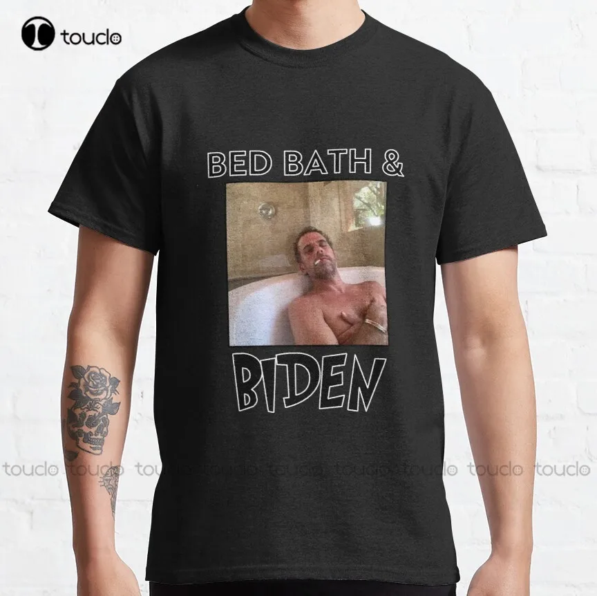 

Bed Bath & (Hunter) Biden Classic T-Shirt Skeleton Shirt Custom Aldult Teen Unisex Fashion Funny New Xs-5Xl Fashion Funny New