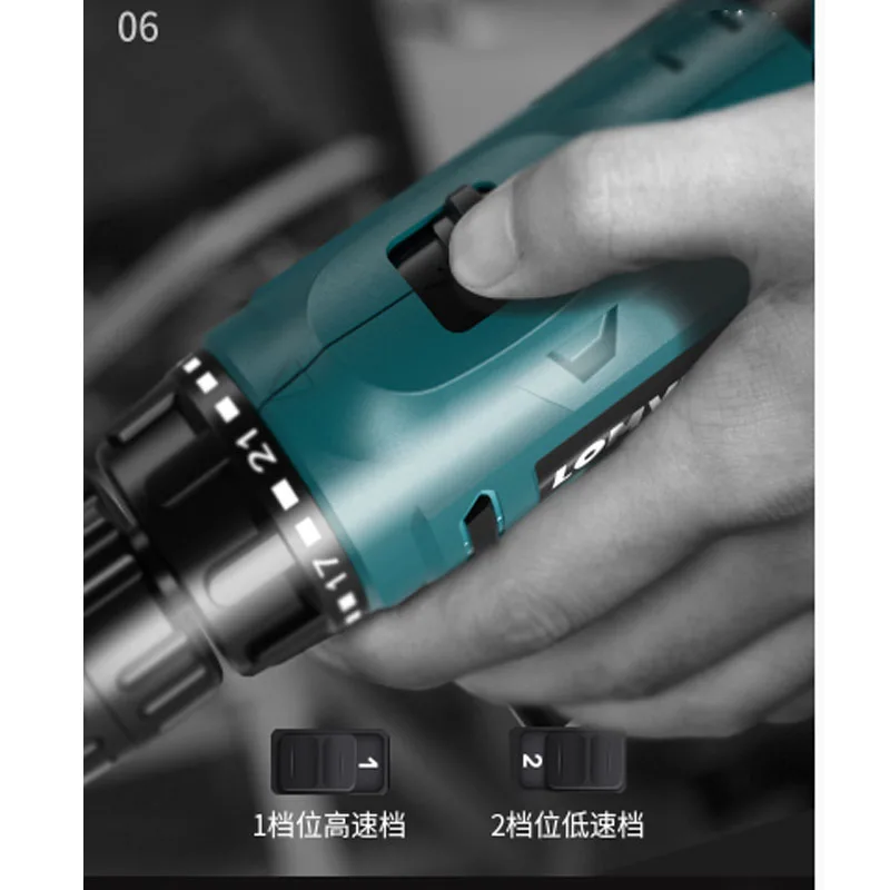 Lithium drill rechargeable hand small pistol electric multi-function household screwdriver t | Бытовая техника