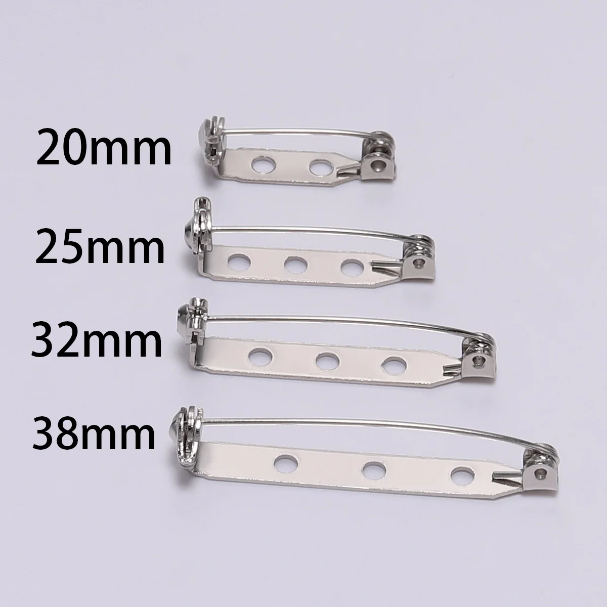 Пластиковая брошка для ювелирных изделий 20/25/32 мм 20 шт