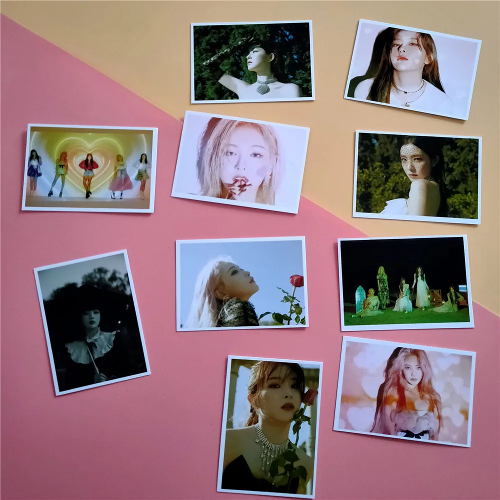 Открытка Kpop из красного бархата 16 шт./компл. высокое качество HD фотопечать K pop