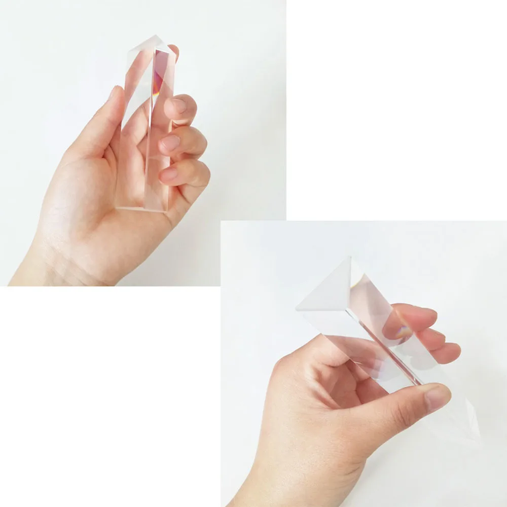 

30*30*100mm Dispersion Photo Projects for Children's Popular Physics Light in Rainbow Optical Glass Experiments