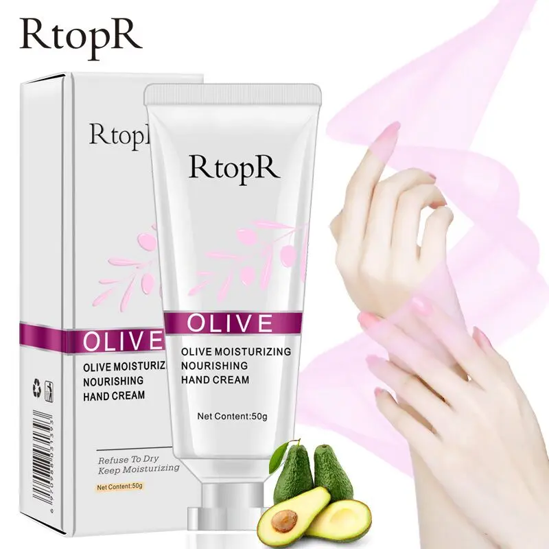 

New RtopR Olive Oil Serum Repair Hand Cream Nourishing Hand Care Anti Chapping Anti Aging Moisturizing Whitening Hand Cream