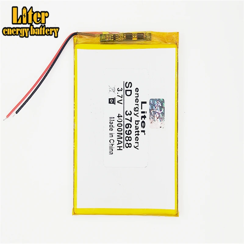

Polymer lithium ion battery 3.7 V 376988 4000mah can be customized CE FCC ROHS MSDS