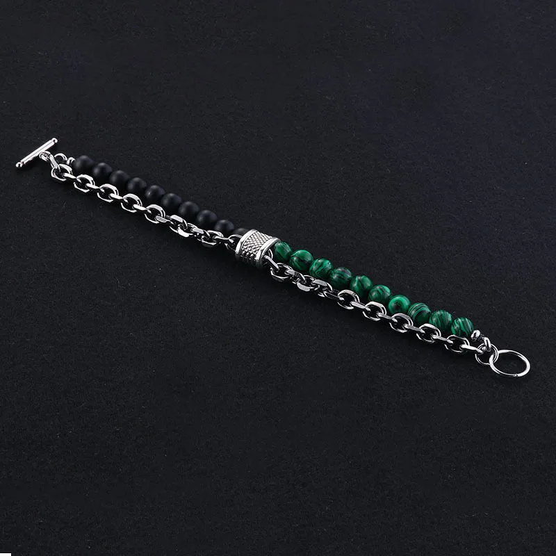 Мужской браслет из бисера с натуральным камнем в виде карты для женщин браслеты