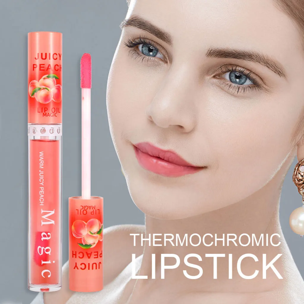 Персик помада с изменением цвета женский Увлажняющая губная не выцветающие