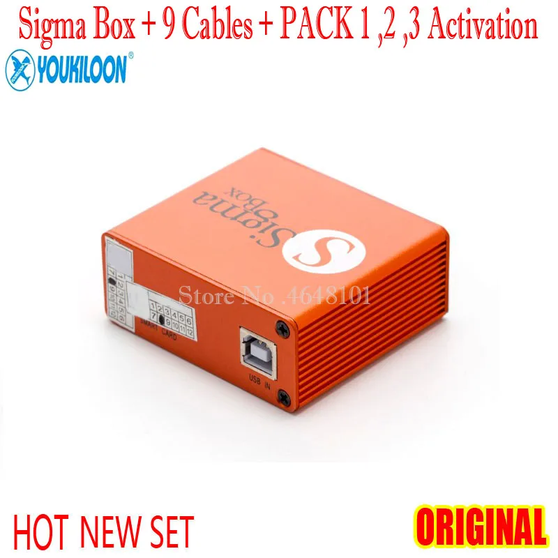 Новинка 2022 100% оригинальная Sigma Box + 9 кабелей (с упаковкой 1 PACK2 PACK3 активация) новое