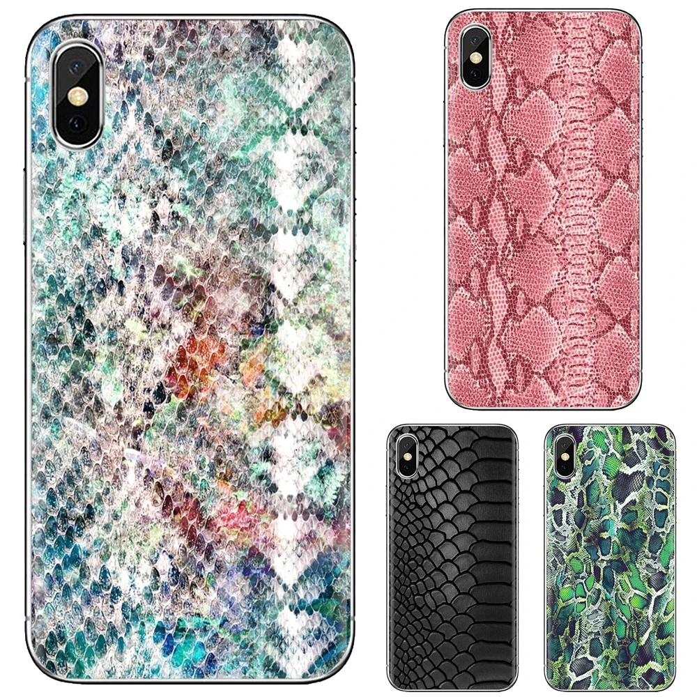 Кожаные чехлы со змеиным рисунком для Samsung Galaxy Note 3 4 5 8 9 S3 S4 S5 Mini S6 S7 Edge S8 S9 S10 Plus