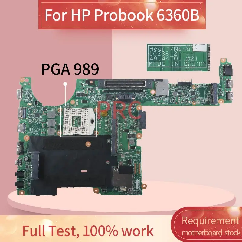 641733-001 641733-501 For HP Probook 6360B Notebook Mainboard 10238-2 PGA 989 HM65 DDR3 Laptop motherboard