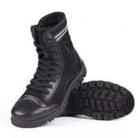 military boots mens and womens tactical special training high top canvas mesh ankle security guard duty outdoor sneakers