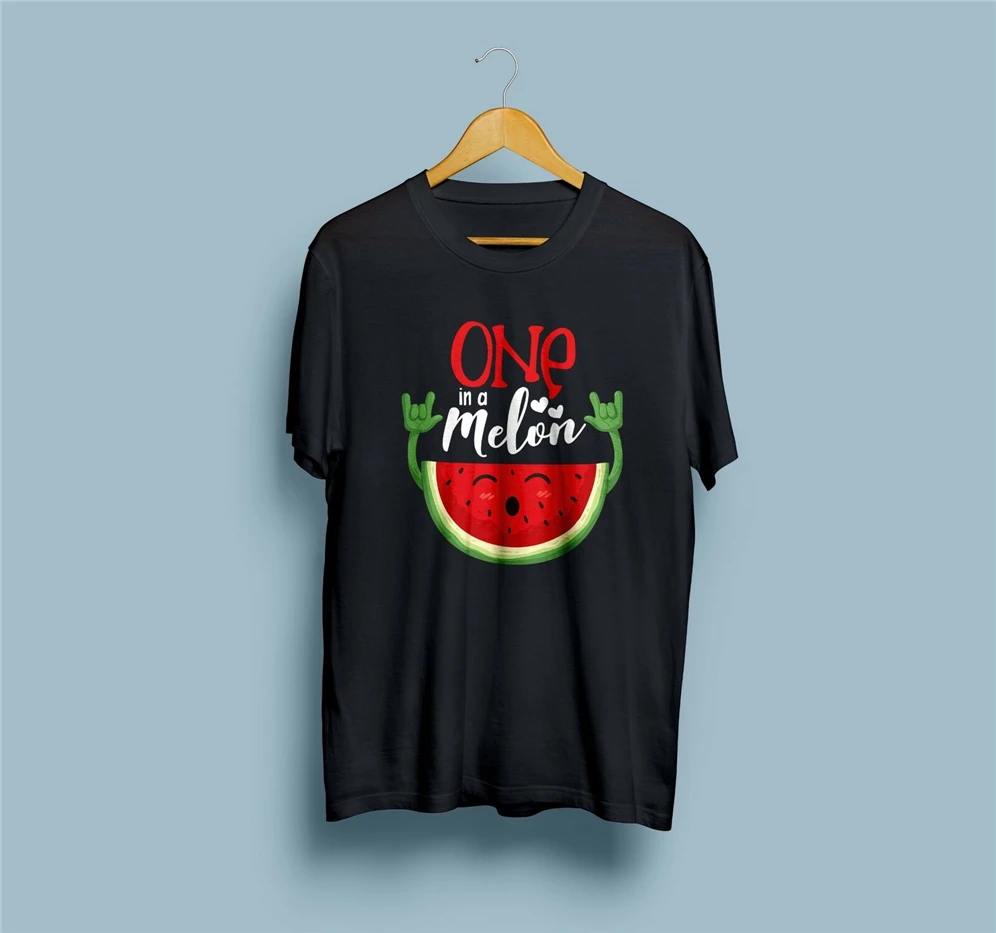 Футболка One In A Melon футболка с арбузом сердцем подарок для влюбленных цифровым