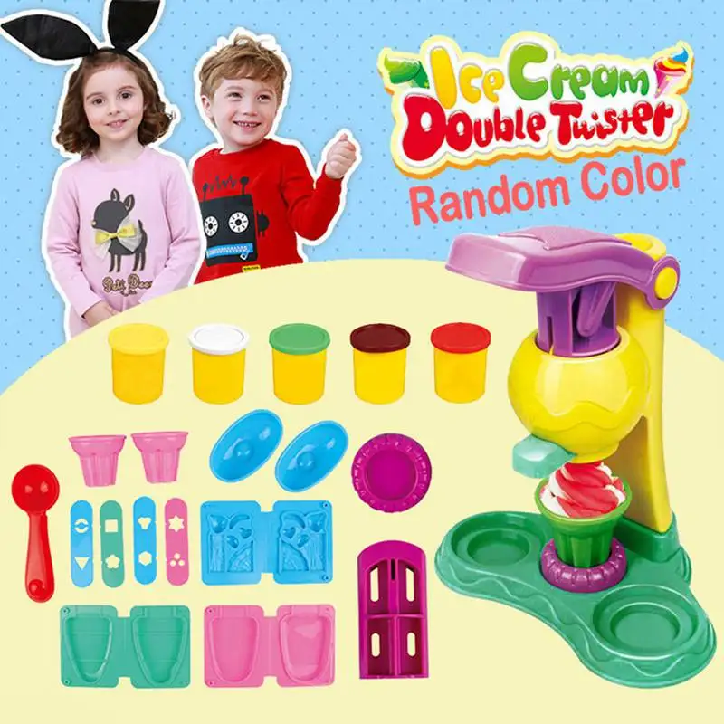 3D Развивающие игрушки DIY Ручная работа мука Зеленая глина Красочные пластиковые