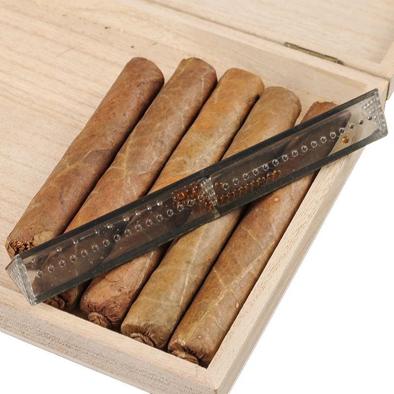 Треугольный Прозрачный чехол для табака курения увлажнителя увлажнения