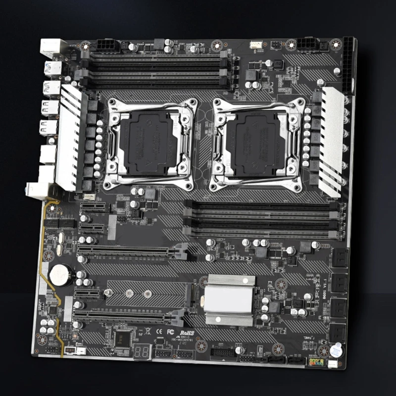 

x99 F2 Dual Desktop Motherboard CPU NVME M.2 Interface DDR4 x 8 Memory Slot Support DDR4 SATA 3 .0 SSD 256G PCI-E16X