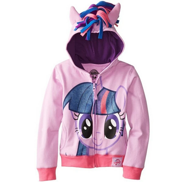 Пальто для девочек Осенние плюшевые толстовки с капюшоном рисунком кролика