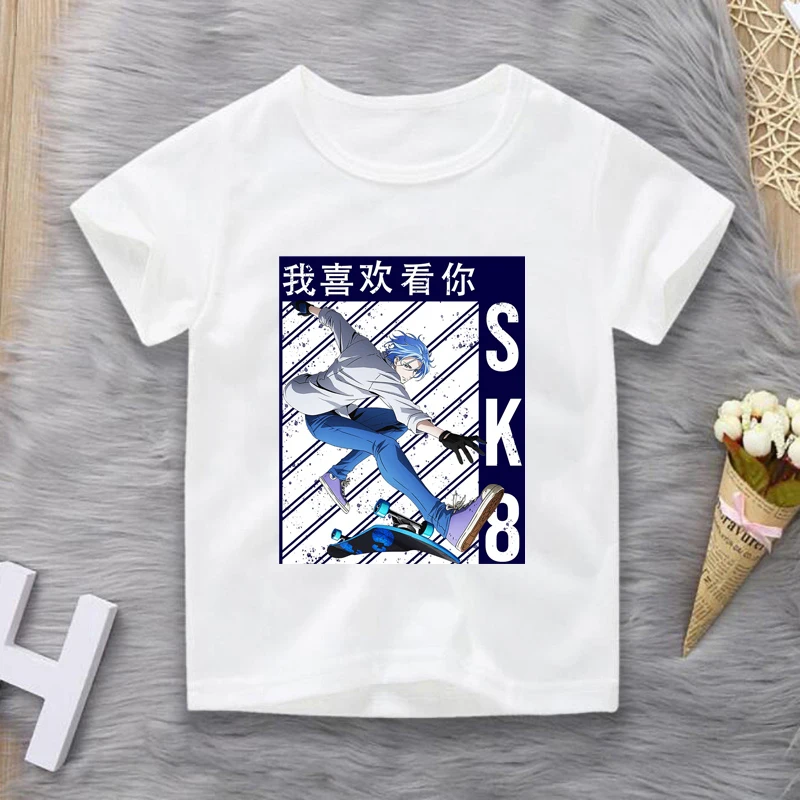 

Детская футболка с круглым вырезом и коротким рукавом, SK8 The Infinity