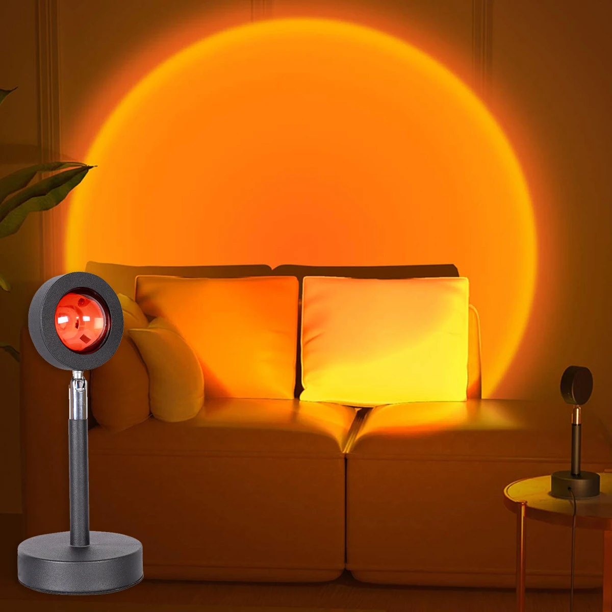 

Sunset Projection Lamp LED Night Light for Home Bedroom Rainbow Atmosphere Shop Decoration