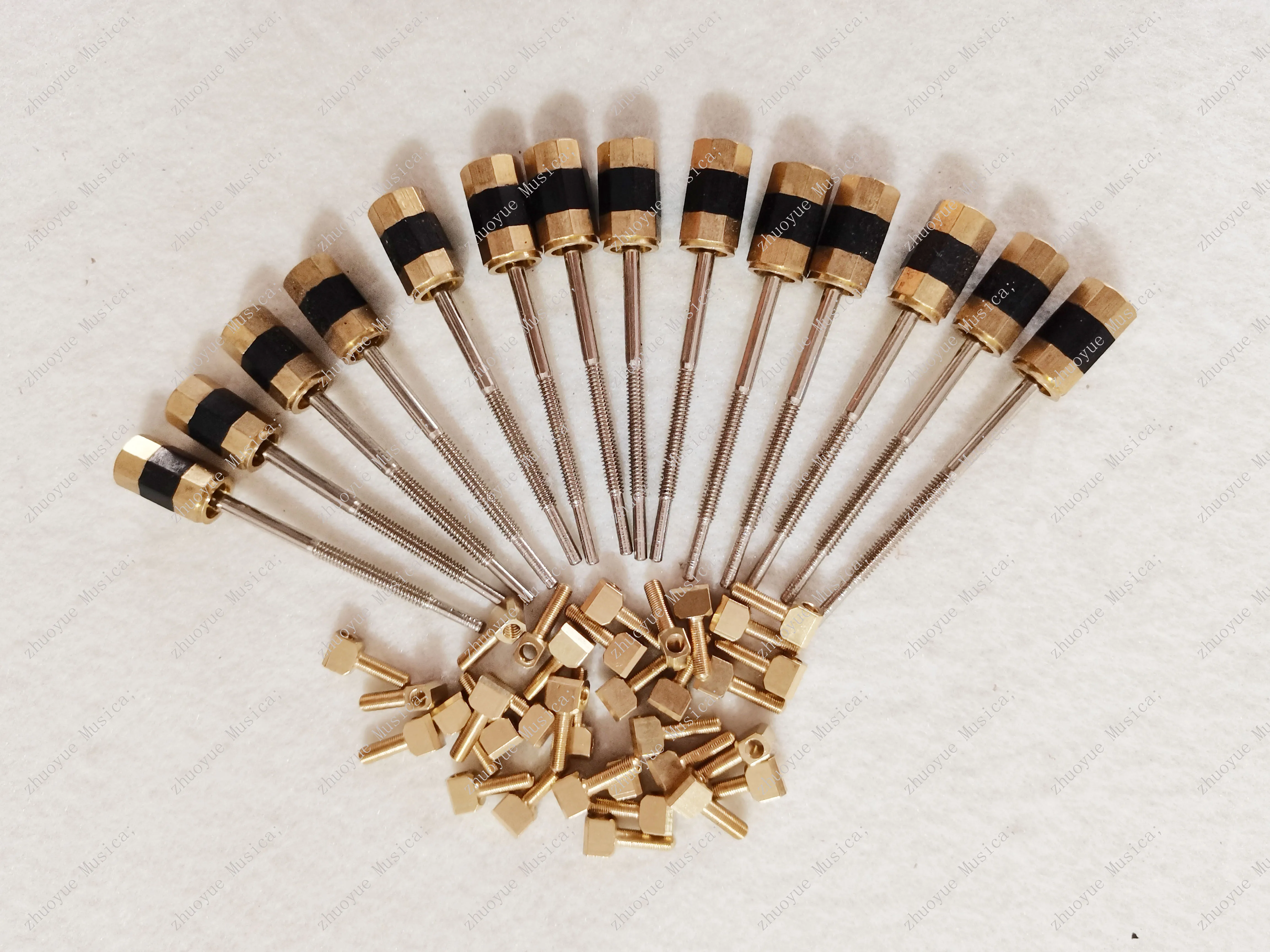 Винт для виолончели 5 шт. смычка и глаз золотистого цвета длиной 65 мм |