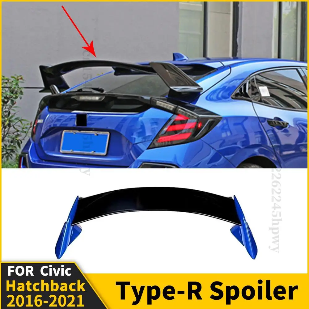 

Задний спойлер на крышу, внешняя часть крыла, дефлектор воздуха для гоночных спортивных ботинок для Honda Civic Hatchback 2016 2017 2018 2019 2020 2021