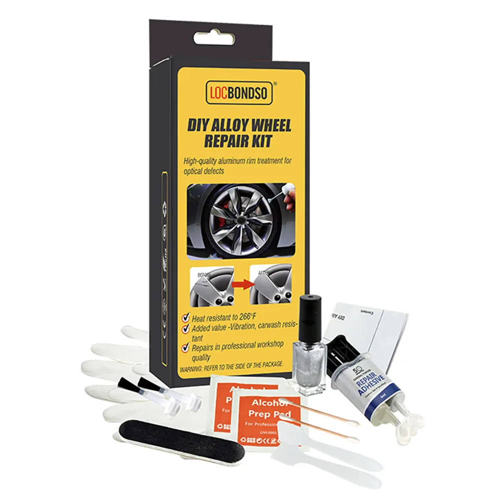 

Hot sale Aluminum Alloy Car Wheel Repair Kit Washable Auto Wheel Rim Repair Tool Set garage Dent Scratch Restore Alloy Wheel Rim