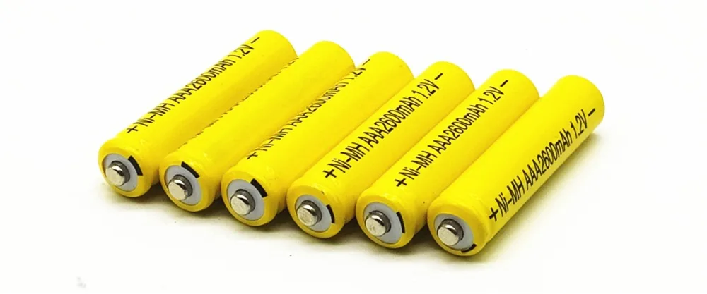 10 шт./лот высокая энергия 1,2 V 2600mAh NiMh AAA аккумуляторная батарея Ni-MH 3A батареи Battria