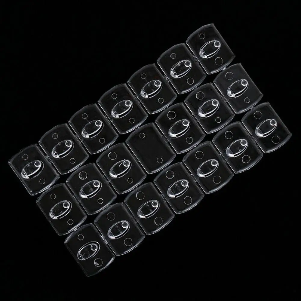 

6/20pcs Strong Hooks Transparent Removable Hook Self Adhesive Door Wall Hangers Hooks Strong Seamless Christmas Clip Hook