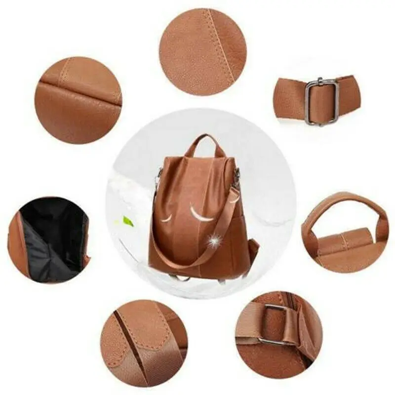 

Fashion Lady Women PU Leather Rucksack Travel Shoulder Bag Girls Ladies Backpack