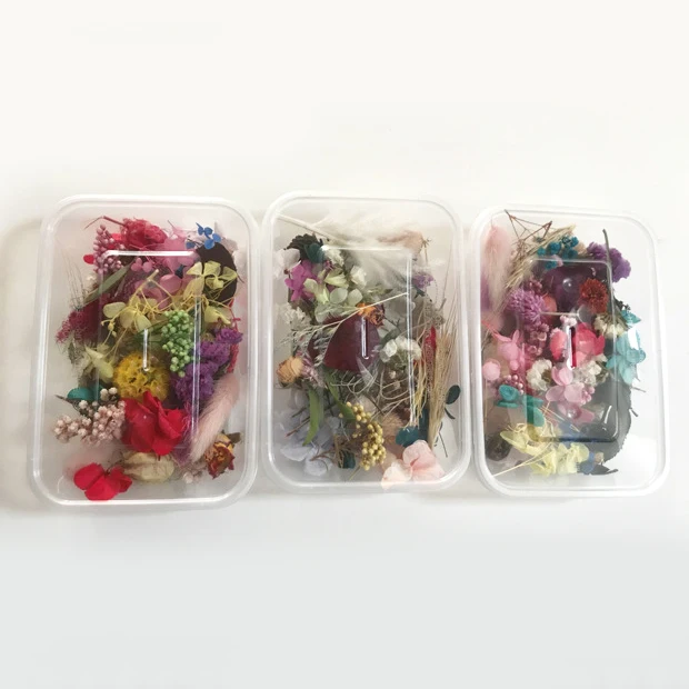 

Mixed Dry Flowers 1Box Random Home Decoration Natural Floral Real Flower for Beauty Nail Art Epoxy Resin Mold Jewelry Making DIY