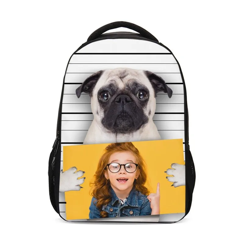 

Backpacks For Boys Girls Funny Cute Animal Dog Customized 3D Printing Bookbag School Bags Rugzak Casual Daypacks Mochila Escolar