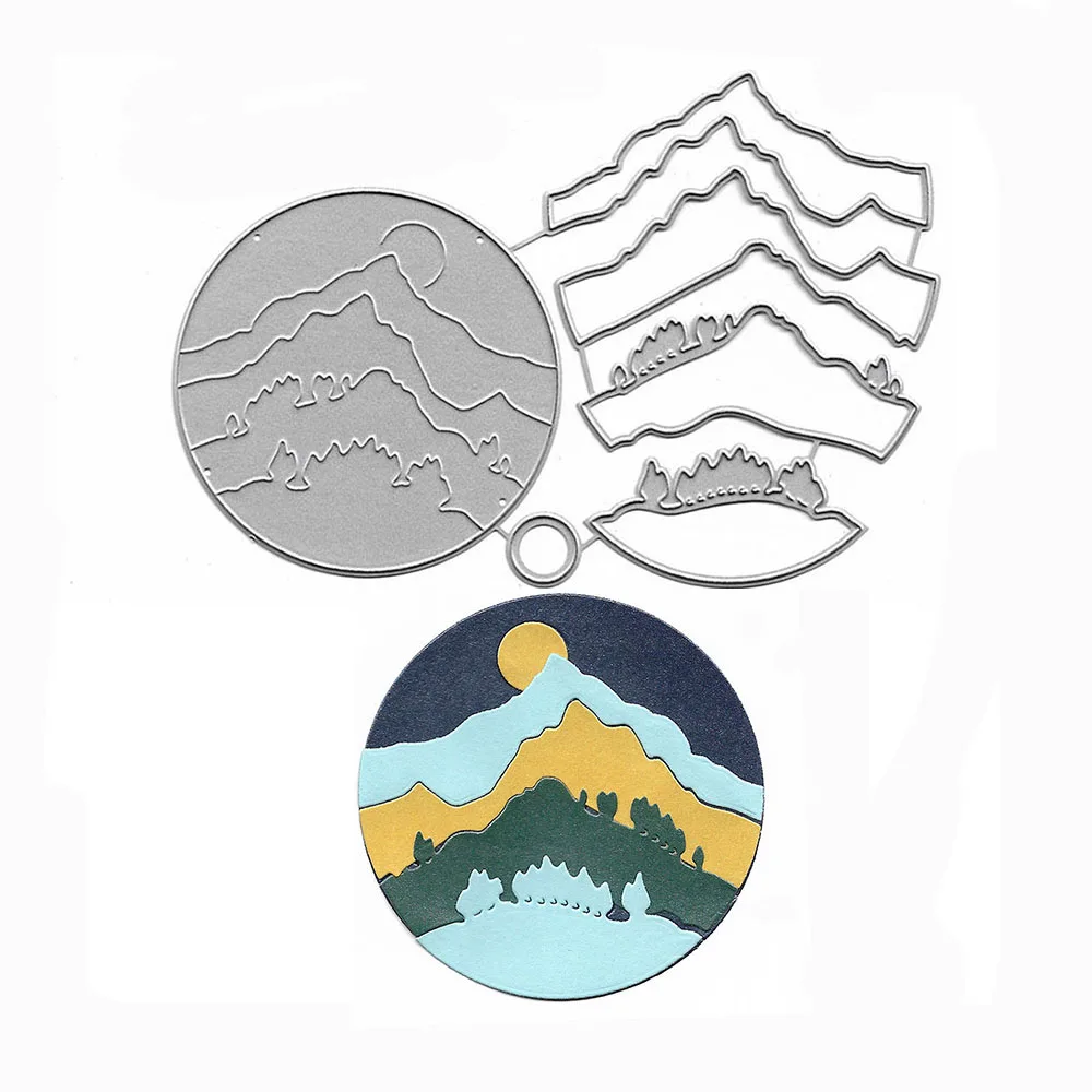 

Sunrise Die Cut Metal Cutting Dies For Scrapbooking DIY Mold Card Making Embossing Template Paper Craft Stamps And Slimline Dies