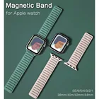Ремешок силиконовый магнитный для apple watch band 44 мм 40 мм 41 мм 45 мм, браслет для iWatch series 7 6 SE 5 4 3 correa 42 мм 38 мм