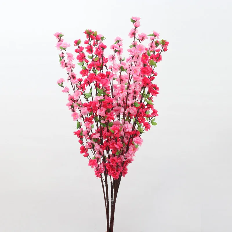 

Fake Flower Peach Blossom Plum Blossom Rose Branch Wedding Silk Flower Home Spring Holiday Flower Decoration 65CM Plant