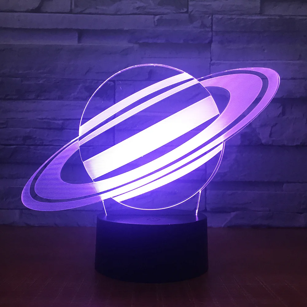 7 цветов Светодиодная 3d лампа для детей сенсорная Usb настольная сна | Лампы и