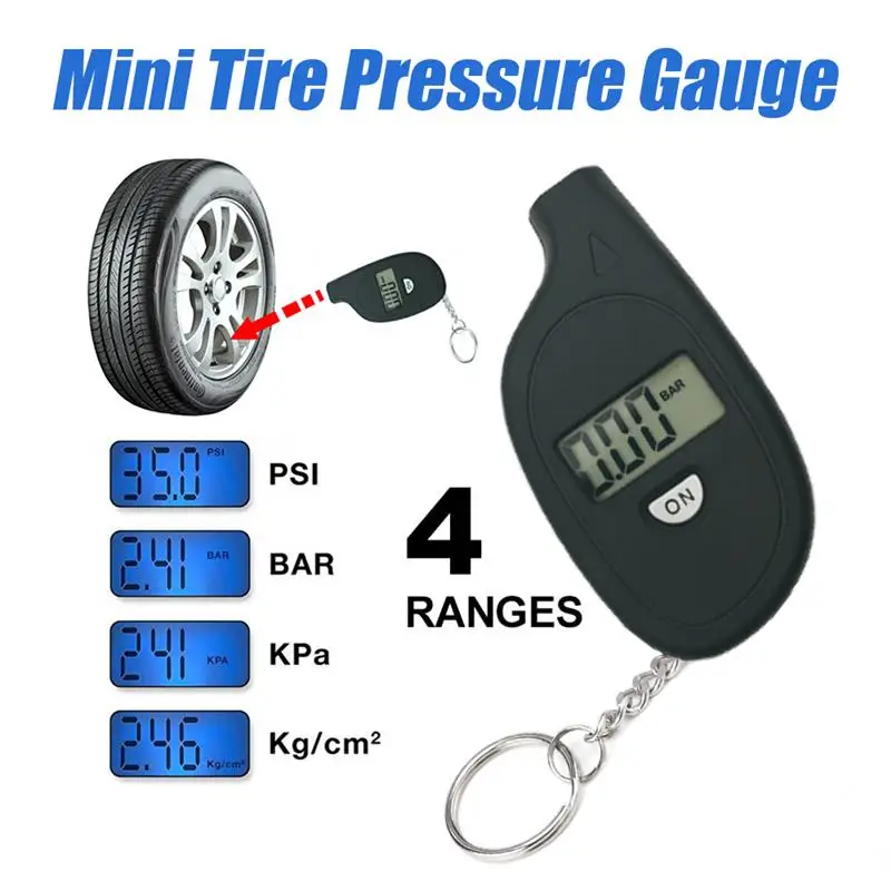 

Portable Digital Car Tire Pressure Tester Motorcycle Auto Tyre Air Meter Gauge LCD Display Procession Tool 3-150 PSI Safety