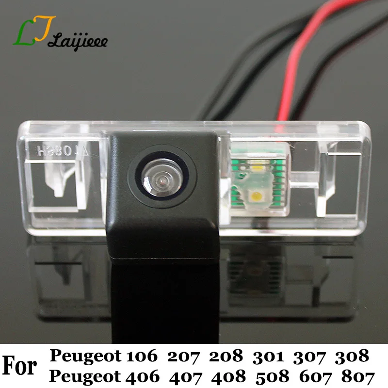 For Peugeot 106 207 208 301 307 308 406 407 408 508 607 807 Car Rear View Camera / With Relay HD Night Vision Reversing Camera