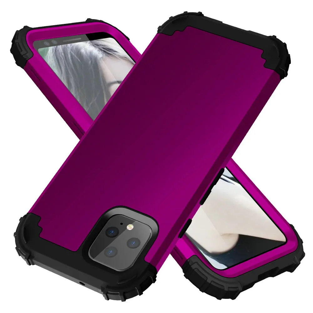 Pixel4 XL чехол бампер роскошный однотонный 3 в 1 для Funda Google Pixel 4 4XL XL4 Fone Armor противоударный чехол|Бамперы| |