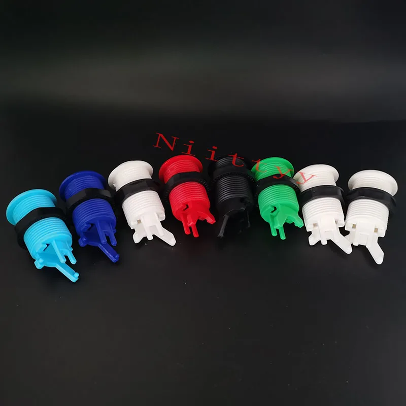 6 шт. кнопка для аркады фиолетовая в американском стиле длинная с переключателем