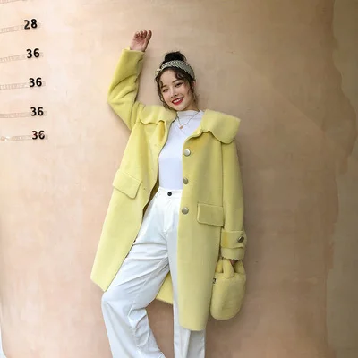 

2019 New Style High-end Fashion Women Faux Fur Coat C4