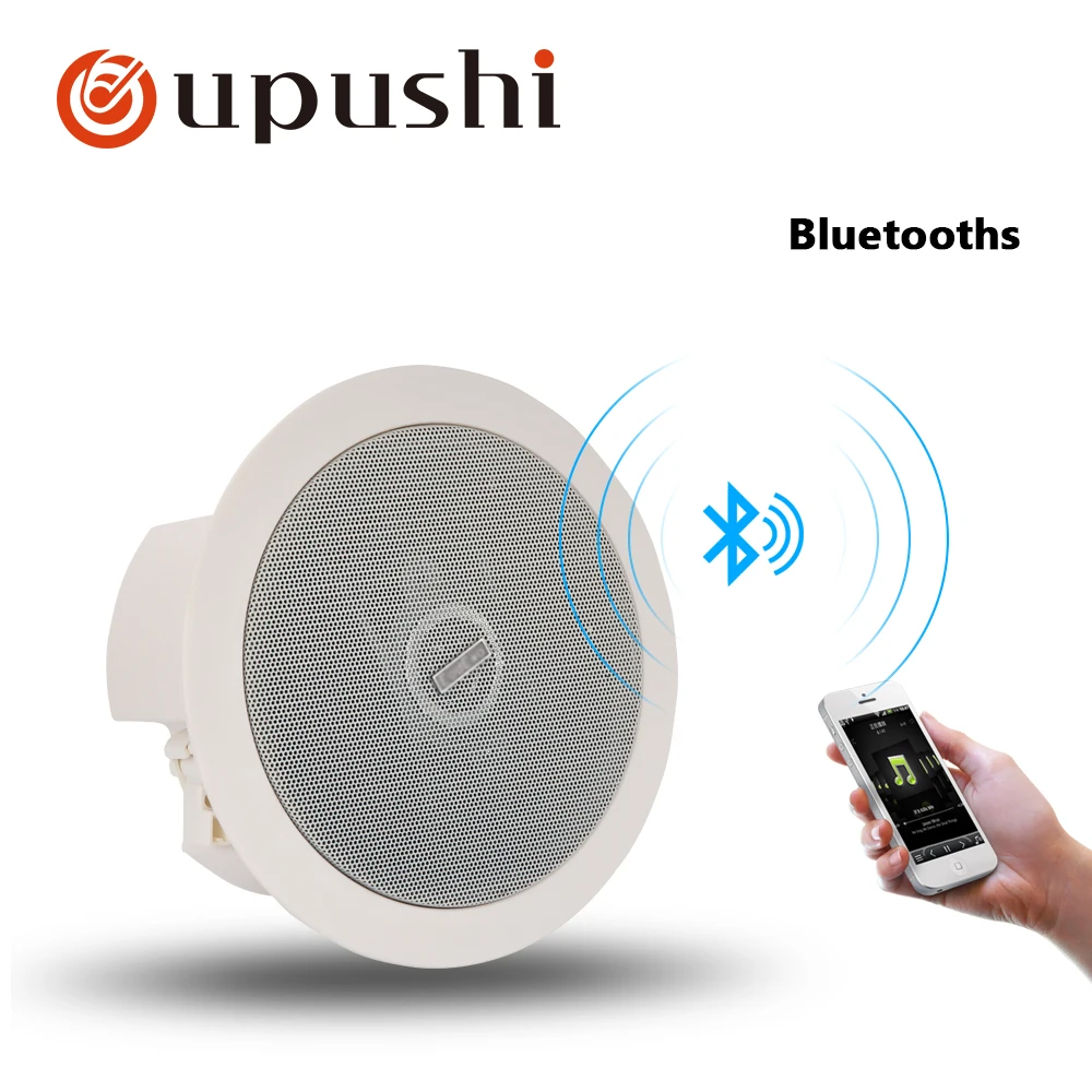 Oupushi bluetooth динамик wifi потолочный используйте смартфон мультикомнатное