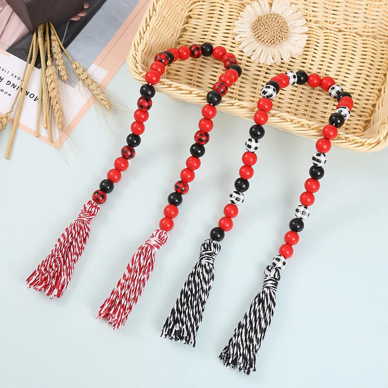 Новинка рождественские подвесные бусины из бисера шпагат кисточка креативные