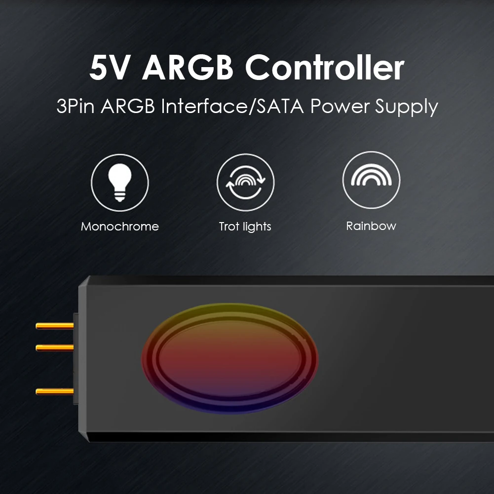 5V великолепный контроллер ARGB SATA Pin источник питания Настольный компьютер пульт
